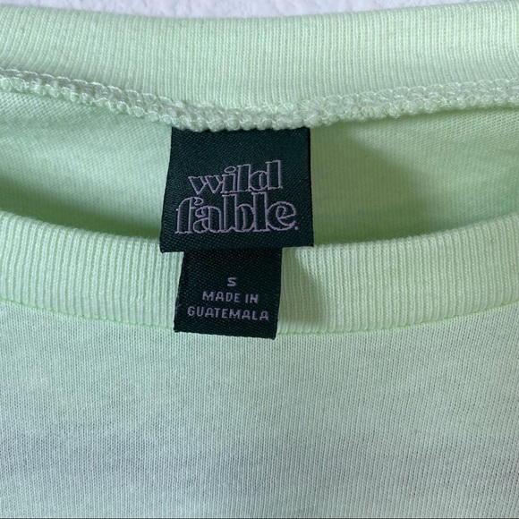 Wild Fable Green Crew Neck Basic T-Shirt Sz Small - Picture 7 of 8